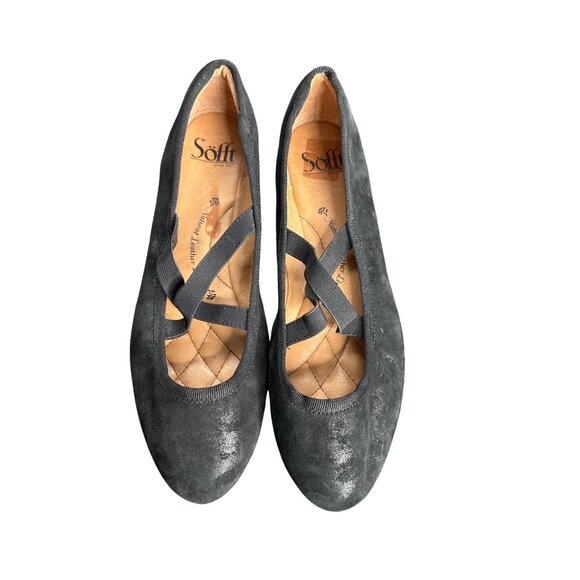 Sofft Women's Barris Black Leather Ballet Flats  8 - Picture 1 of 8